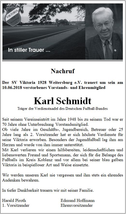 Nachruf Karl